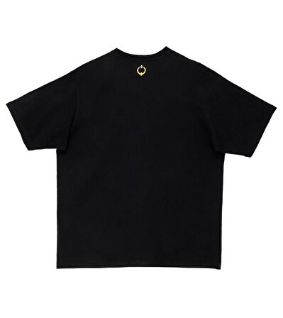 Nordic Hipster Oversize Tshirt - Siyah