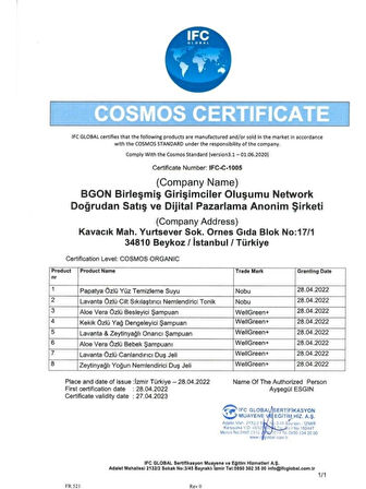 Nobu Nemlendirici Tonik Organik Sertifikalı Lavanta Özlü Cilt Sıkılaştırıcı 200ml