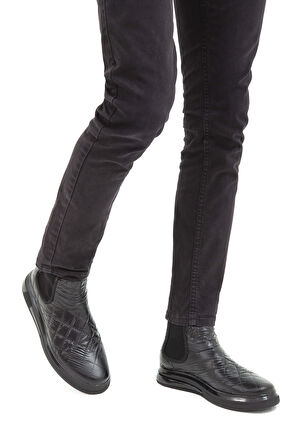 Tamer Tanca Erkek Vegan Siyah Casual Bot 381 16341 ERK BOT SK22/23 SIYAH