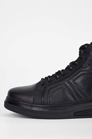 Tamer Tanca Erkek Hakiki Deri Siyah Casual Bot 381 16254 ERK BOT SK22/23 SIYAH