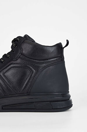 Tamer Tanca Erkek Hakiki Deri Siyah Casual Bot 381 16254 ERK BOT SK22/23 SIYAH