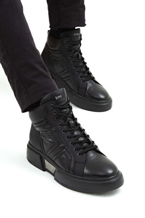 Tamer Tanca Erkek Hakiki Deri Siyah Casual Bot 839 4643 ERK BOT SK22/23 SIYAH
