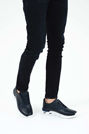 Tamer Tanca Erkek Hakiki Deri Lacivert Casual Ayakkabı 381 16435 ERK AYK SK22/23 LACIVERT