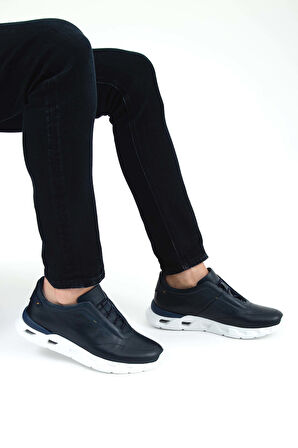 Tamer Tanca Erkek Hakiki Deri Lacivert Casual Ayakkabı 381 16435 ERK AYK SK22/23 LACIVERT