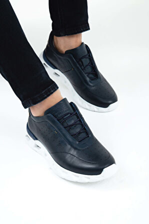 Tamer Tanca Erkek Hakiki Deri Lacivert Casual Ayakkabı 381 16435 ERK AYK SK22/23 LACIVERT