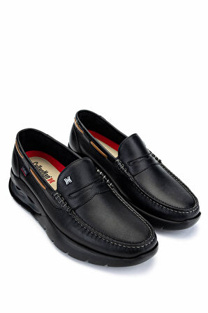 Callaghan Erkek Hakiki Deri Siyah Casual Ayakkabı 618 47501 ERK AYK Y22 NEGRO