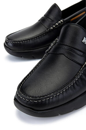 Callaghan Erkek Hakiki Deri Siyah Casual Ayakkabı 618 47501 ERK AYK Y22 NEGRO