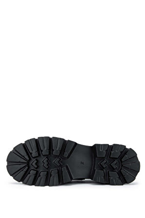 Tamer Tanca Kadın Hakiki Deri Siyah Loafer Ayakkabı 33 1004 BN AYK SK22/23 SIYAH