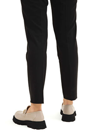 Tamer Tanca Kadın Hakiki Deri Vizon Loafer Ayakkabı 33 1000-1 BN AYK SK22/23 A.VIZON DR