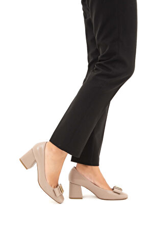 Tamer Tanca Kadın Vegan Vizon Rugan Abiye Ayakkabı 886 619 BN AYK SK22/23 VIZON CZG RGN