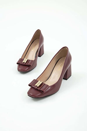 Tamer Tanca Kadın Vegan Bordo Abiye Ayakkabı 886 619 BN AYK SK22/23 BORDO CZG RGN