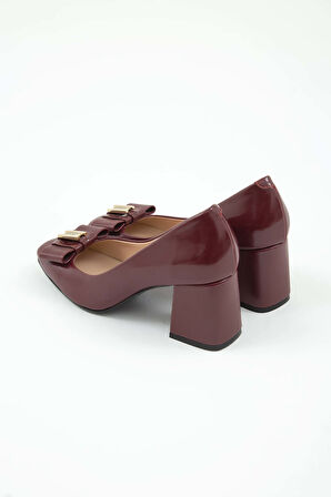 Tamer Tanca Kadın Vegan Bordo Abiye Ayakkabı 886 619 BN AYK SK22/23 BORDO CZG RGN