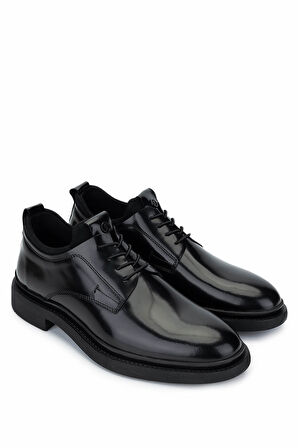 Tamer Tanca Erkek Hakiki Deri Siyah Açma Casual Ayakkabı 205 5687 ERK AYK SK22/23 SIYAH ACMA