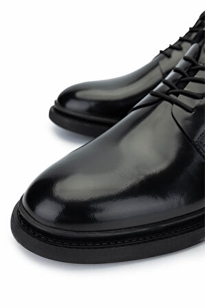 Tamer Tanca Erkek Hakiki Deri Siyah Açma Casual Ayakkabı 205 5687 ERK AYK SK22/23 SIYAH ACMA