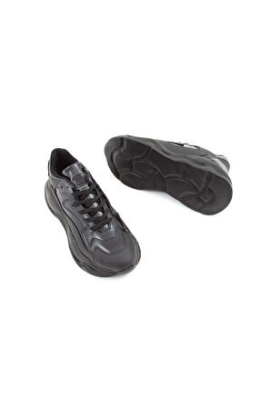 Tamer Tanca Kadın Vegan Siyah Sneakers & Spor Ayakkabı 758 105491 BN AYK SK22/23 SIYAH/SYH RGN