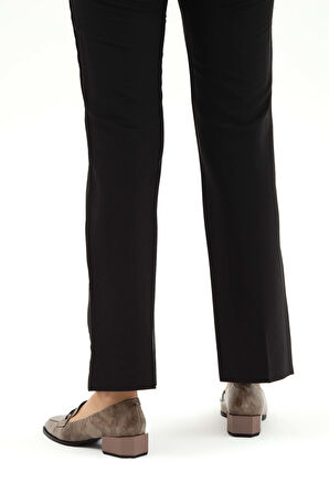 Tamer Tanca Kadın Hakiki Deri Vizon Rugan Loafer Ayakkabı 923 442 BN AYK SK22/23 VIZON KRSK RGN