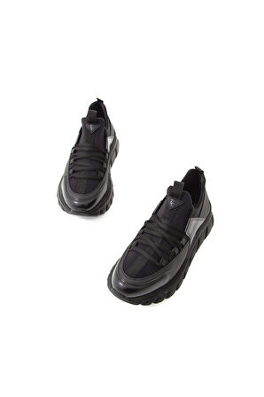 Tamer Tanca Kadın Vegan Siyah/Siyah Sneakers & Spor Ayakkabı 758 105505 BN AYK SK22/23 SIYAH/SIYAH