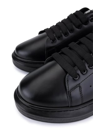 Tamer Tanca Erkek Vegan Siyah Sneakers & Spor Ayakkabı 804 642 ERK AYK SK22/23 SIYAH