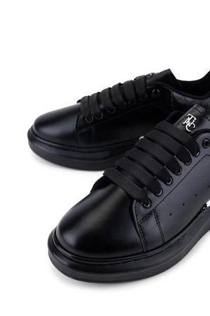 Tamer Tanca Erkek Vegan Siyah Sneakers & Spor Ayakkabı 804 642 ERK AYK SK22/23 SIYAH