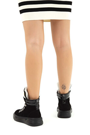 Tamer Tanca Kadın Hakiki Deri Siyah Süet Casual Bot 945 10071 BN BOT SK22/23 SIYAH SUET