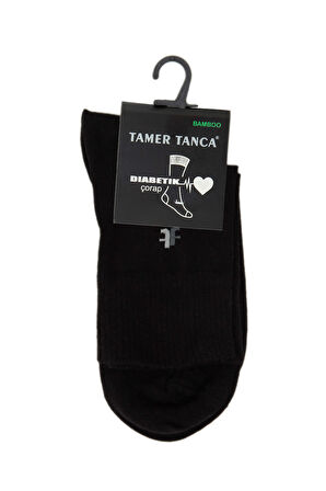 Tamer Tanca Erkek Bambu Siyah Diyabet Çorap 855 KISA DIYABET ERK BMB CRP 40/44 SIYAH