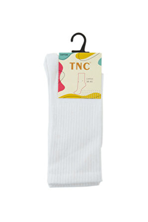 Tamer Tanca Kadın Koton Beyaz Spor Çorap 855 UZUN TENIS BN CRP 36/40 BEYAZ
