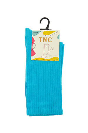 Tamer Tanca Kadın Koton Mavi Spor Çorap 855 UZUN TENIS BN CRP 36/40 MAVI