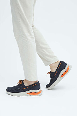 Callaghan Erkek Hakiki Deri Lacivert Nubuk Casual Ayakkabı 618 52100 ERK AYK Y23 LACI NBK