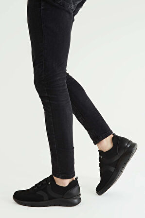 Callaghan Erkek Tekstil/Hakiki Deri Siyah Sneakers & Spor Ayakkabı 618 51303 ERK AYK Y23 MINOX/NEGRO