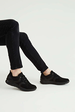 Callaghan Erkek Tekstil/Hakiki Deri Siyah Sneakers & Spor Ayakkabı 618 51303 ERK AYK Y23 MINOX/NEGRO