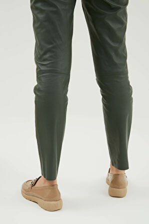 Tamer Tanca Kadın Hakiki Deri Vizon Rugan Loafer Ayakkabı 33 8891-1 BN AYK Y23 VIZON KRSK RGN