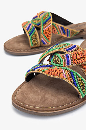 Valmenti Perla Kadın Multi Deri Terlik 461 75337 BN TRLK Y23