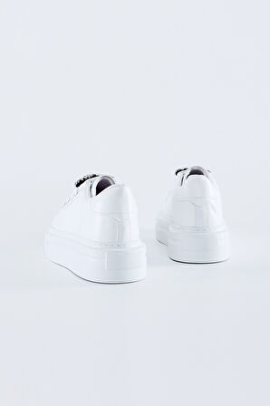 Valmenti Nicolina Kadın Beyaz Vegan Sneakers & Spor Ayakkabı 804 9509 BN AYK Y23