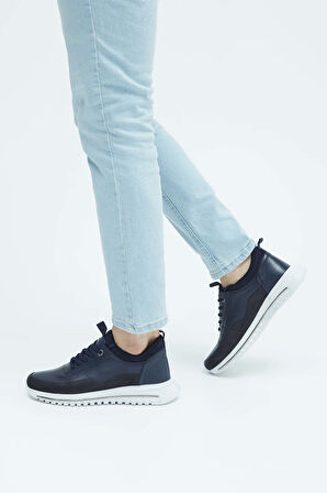 Tamer Tanca Erkek Hakiki Deri Lacivert Sneakers & Spor Ayakkabı 381 17468 ERK AYK Y23 LACI BENFICA