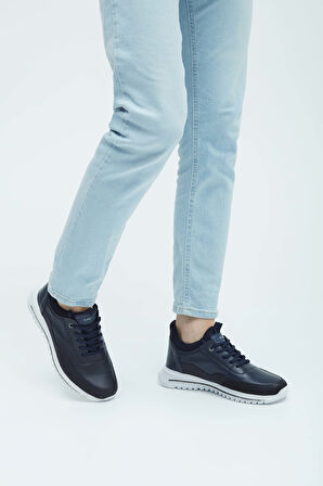 Tamer Tanca Erkek Hakiki Deri Lacivert Sneakers & Spor Ayakkabı 381 17468 ERK AYK Y23 LACI BENFICA