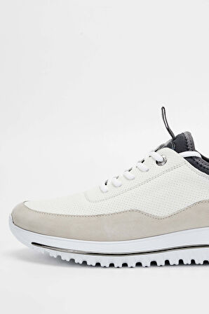 Tamer Tanca Erkek Hakiki Deri Beyaz Sneakers & Spor Ayakkabı 381 17468 ERK AYK Y23 BYZ NBK/BYZ BNFC