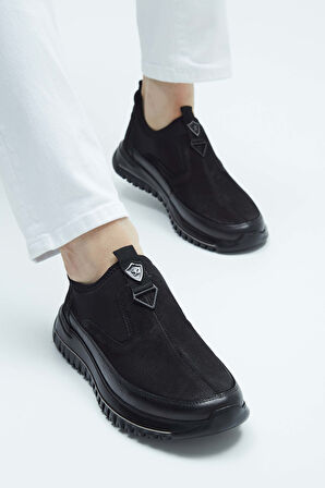 Tamer Tanca Erkek Hakiki Deri Siyah Sneakers & Spor Ayakkabı 381 17469 ERK AYK Y23 SIYAH