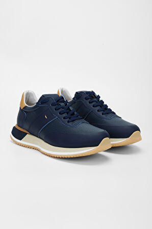 Valmenti Gireldo Erkek Lacivert Deri Sneakers & Spor Ayakkabı 839 4843 ERK AYK Y23
