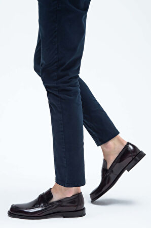 Tamer Tanca Erkek Hakiki Deri Bordo Makosen Ayakkabı 183 11611 ERK AYK Y23 BORDO ACMA