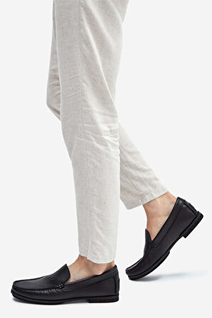 Valmenti Butte Erkek Siyah Hakiki Deri Casual Ayakkabı 480 35220 ERK AYK Y23