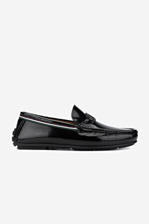 VALENTINO Erkek Hakiki Deri Siyah Loafer Ayakkabı 667 2056 ERK AYK Y23 BLACK