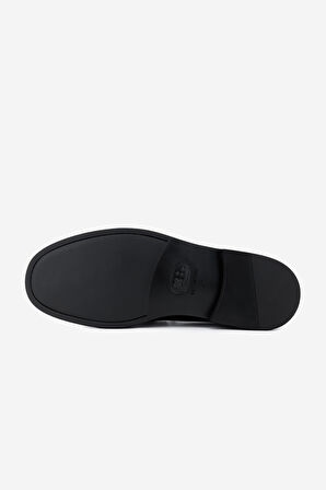 VALENTINO Erkek Hakiki Deri Siyah Loafer Ayakkabı 667 2114 ERK AYK Y23 BLACK