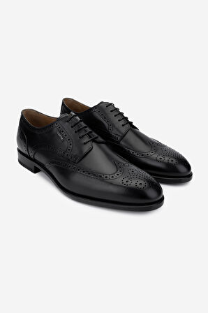 VALENTINO Erkek Hakiki Deri Siyah Klasik Ayakkabı 667 16203 ERK AYK Y23 BLACK