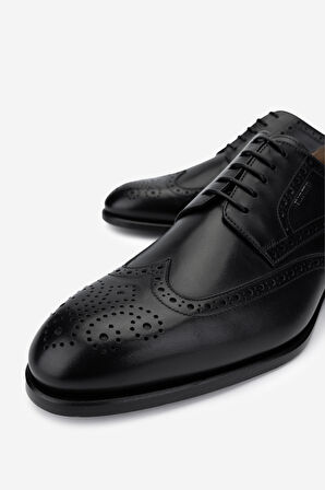 VALENTINO Erkek Hakiki Deri Siyah Klasik Ayakkabı 667 16203 ERK AYK Y23 BLACK