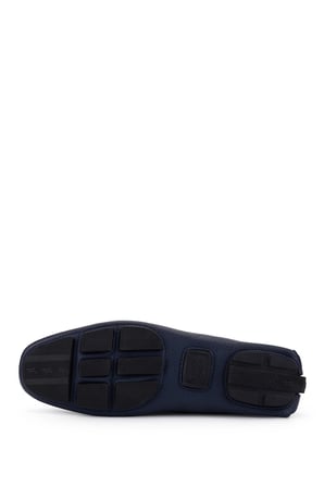 Tamer Tanca Erkek Hakiki Deri Lacivert Loafer Ayakkabı 355 14002 ERK AYK Y23 LACI FLOTER