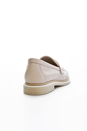 Valmenti Cielo Kadın Latte Hakiki Deri Loafer Ayakkabı 957 39001 BN AYK Y23