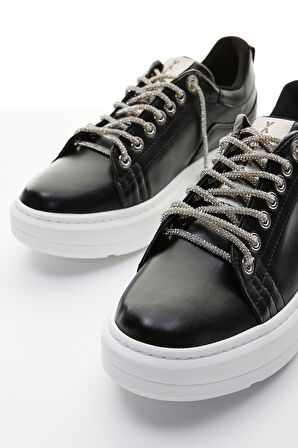 Valmenti Clair Kadın Siyah Vegan Spor Ayakkabı 817 AD1995 BN AYK Y23