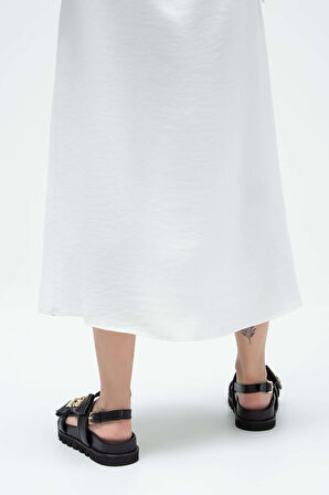 Tamer Tanca Kadın Hakiki Deri Siyah Deri Düz Sandalet 51 122-22252 BN SNDLT Y23 SIYAH DR