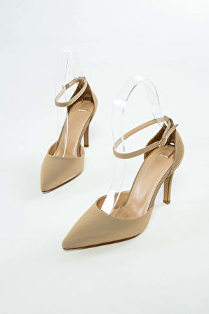 Tamer Tanca Kadın Vegan Bej Topuklu Ayakkabı 932 7454 BN AYK Y23 BEJ DIOR
