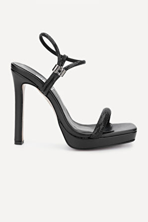 Valmenti Aurelia Kadın Siyah Vegan Topuklu Sandalet 292 306-1805 BN SNDLT Y23